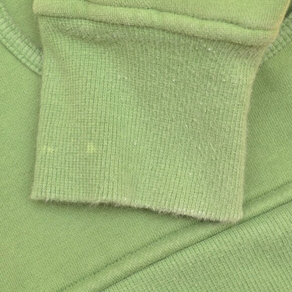 Lululemon Sz 10 Hooded Green Sweatshirt Hoodie Full Zip Cotton Blend - Picture 6 of 9